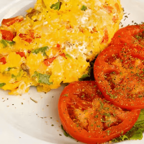 The Veggie Omelet.